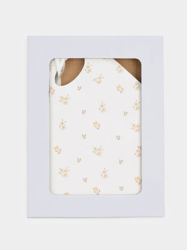 Подставка под горячее, 18x24 см, керамика/пробка, молочная, Винтажные цветы, La flore, image-2