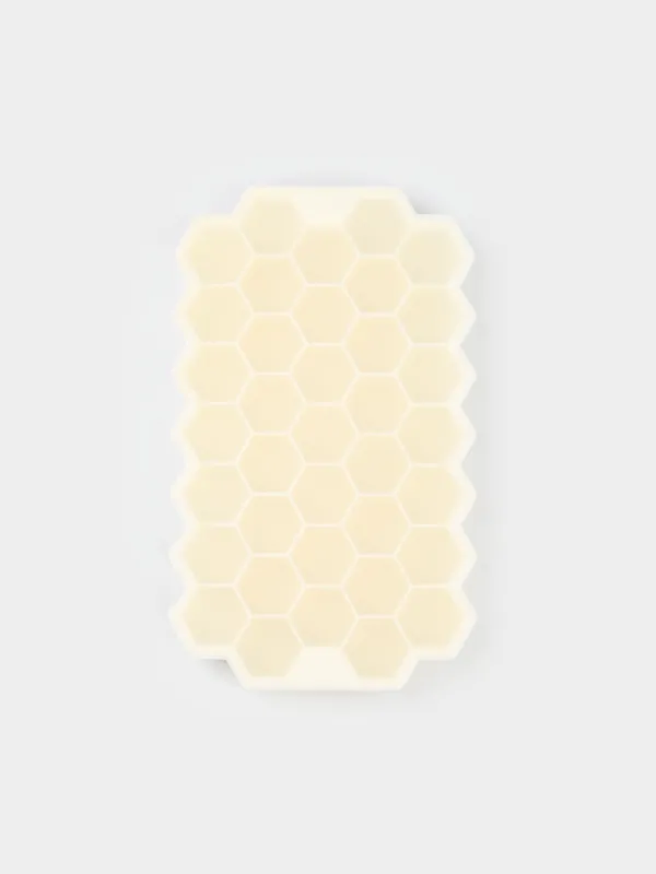 Форма для льда и шоколада, 20 см, 24 отд, силикон, молочная, Соты, Honey, image-1