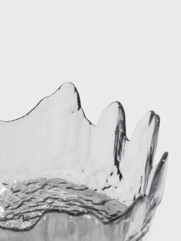 Пиала, 13х6 см, стекло, серая, Nautilus color, image-3