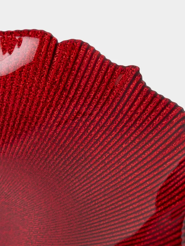 Блюдо глубокое, 20х5 см, стекло, Ribby color, image-3