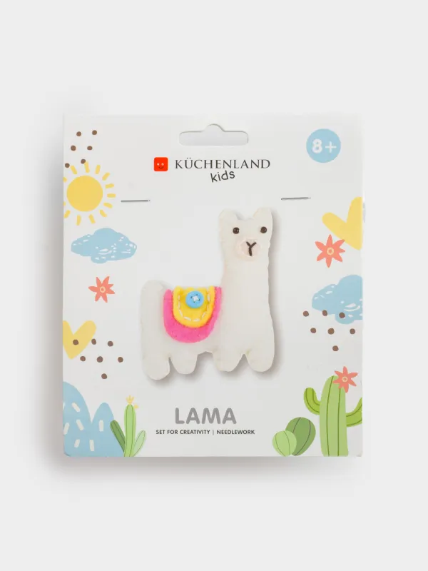 Набор для творчества, 13х15 см, рукоделие, фетр, подвеска, Лама, Creativity, image-0