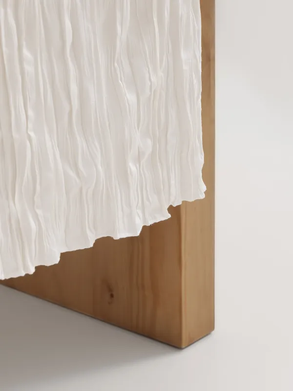 Дорожка настольная, 40х160 см, Мятый эффект, Wavy white, image-7