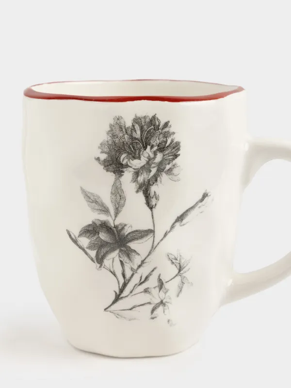 Кружка, 390 мл, Графичные цветы, Floria graphic, image-1