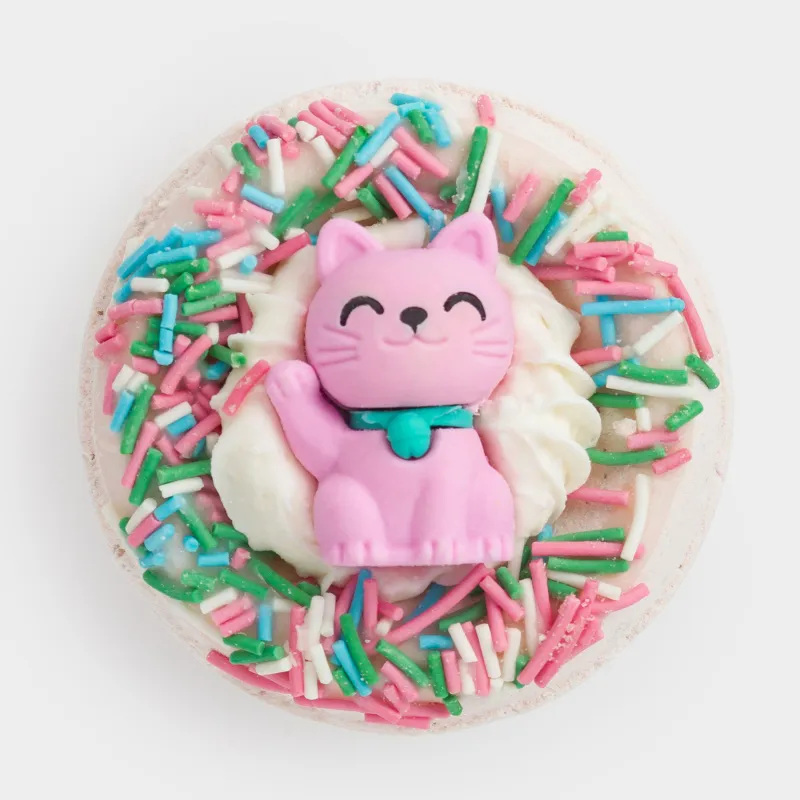 Бомбочка для ванны, 130 гр, с игрушкой, молочная, Молочный шоколад, Кот, Cat