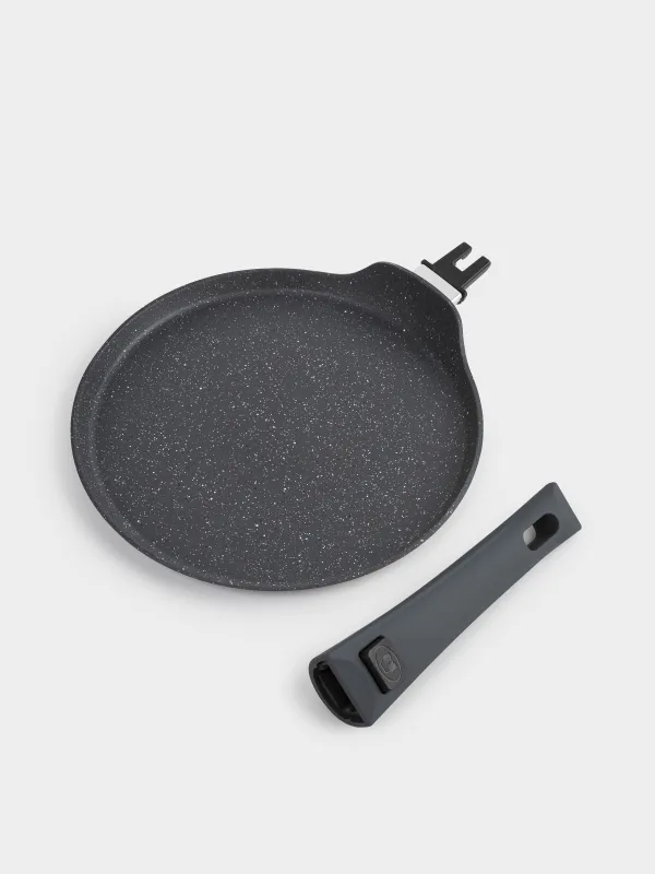 Сковорода блинная, 24 см, съемная ручка, с покрытием, алюминий, Scandia, image-6