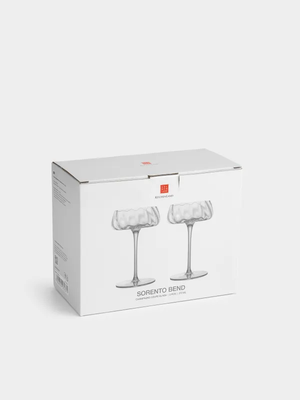 Бокал-креманка для шампанского, 270 мл, 2 шт, стекло, перламутр, Sorento bend, image-3
