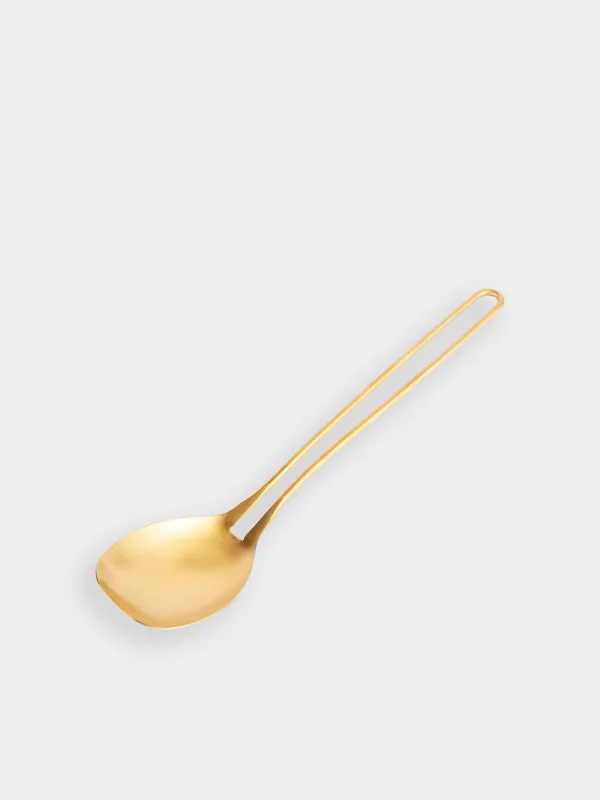 Ложка сервировочная, 37 см, сталь, золотистая, Device gold, image-2