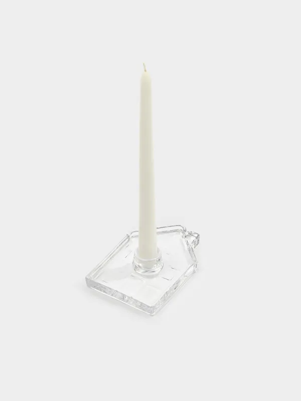Подсвечник, 14 см, для тонкой свечи, стекло, House shape, image-4