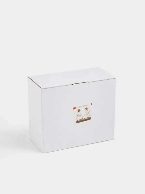 Набор для масла и уксуса, на подставке, Clear cork, image-5