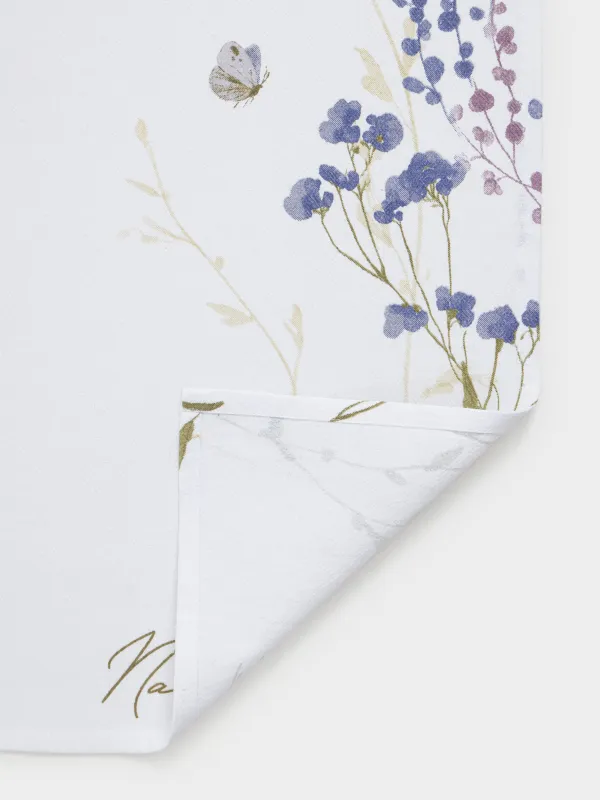 Полотенце кухонное, 40х60 см, хлопок, молочное, Весенние цветы, Meadow, image-1