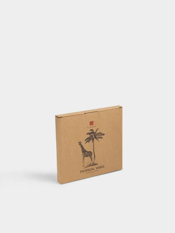 Тарелка закусочная, 22 см, Жираф и пальма, Tropical vibes, image-5