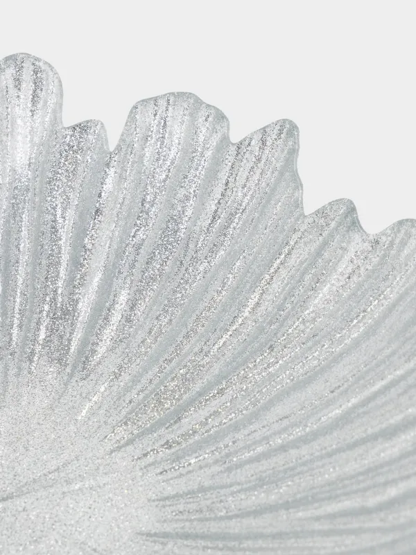 Блюдо глубокое, 21х5 см, стекло Р, серебристое, Verge, image-2