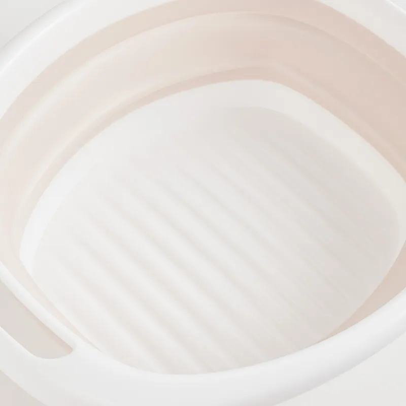 Таз складной, 10 л, ребристое дно, пластик/резина, бежево-розовый, Foldaway, image-5