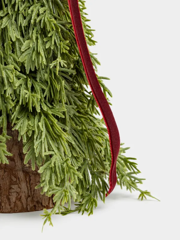 Ель искусственная, 37 см, Ель с бантом и колокольчиками, Conifer curved, image-2
