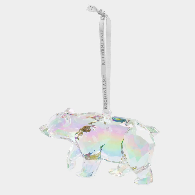 Игрушка елочная, 11 см, Медведь, Figure crystal, image-2