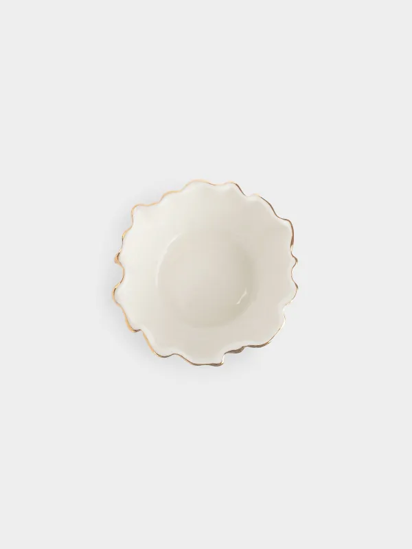 Пиала, 12х5 см, Мятый эффект, Crumple gold, image-1