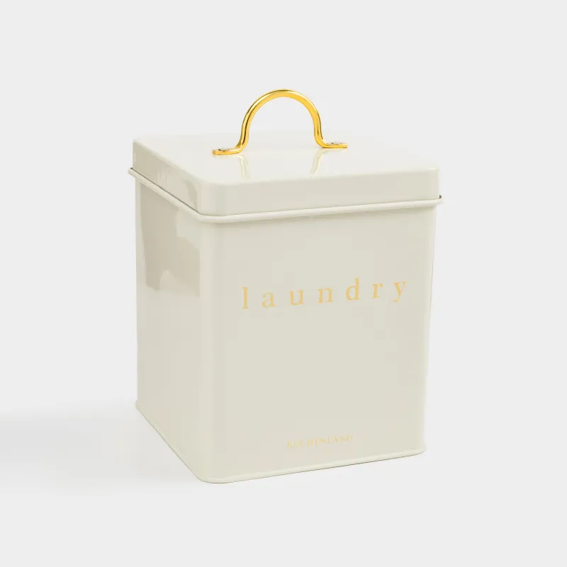 Контейнер для стирального порошка, 3 л, металл, белый, Compact gold, image-1