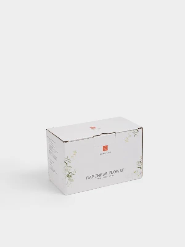 Кружка, 350 мл, 2 шт, Цветы и листья, Rareness flower, image-5