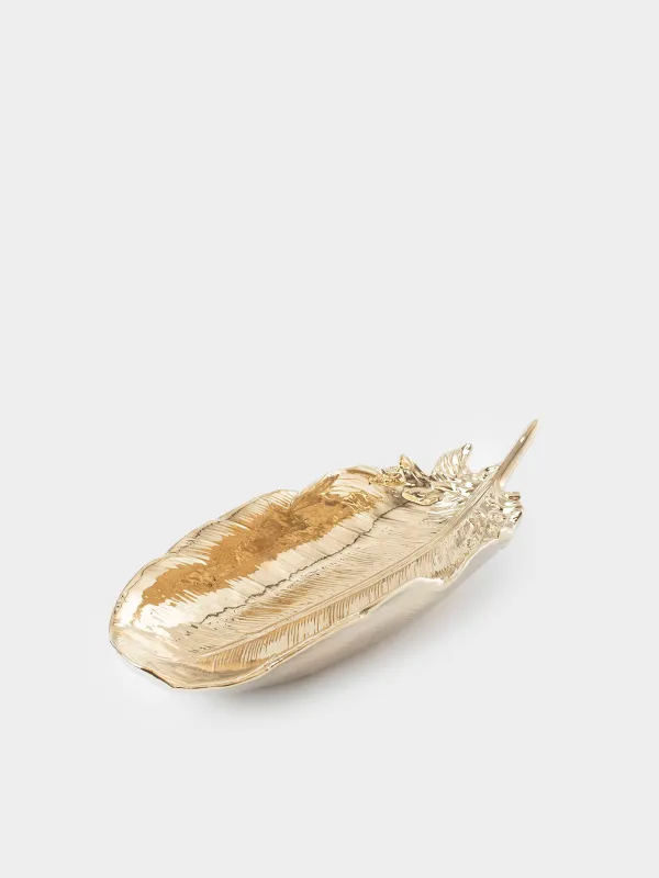 Блюдо декоративное, 36х13 см, Перо, Feather, image-0