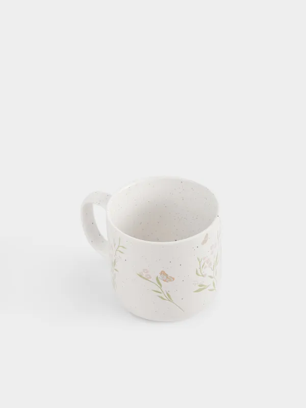 Кружка, 400 мл, Цветы и бабочки, Meadow speckled, image-3