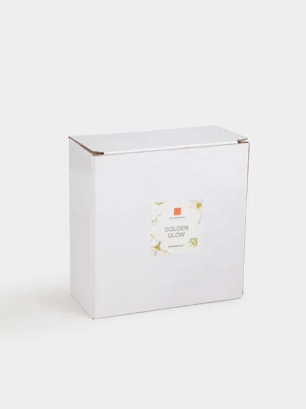 Пиала, 15х5 см, керамика, молочно-золотистая, Тыква, Golden glow, image-5