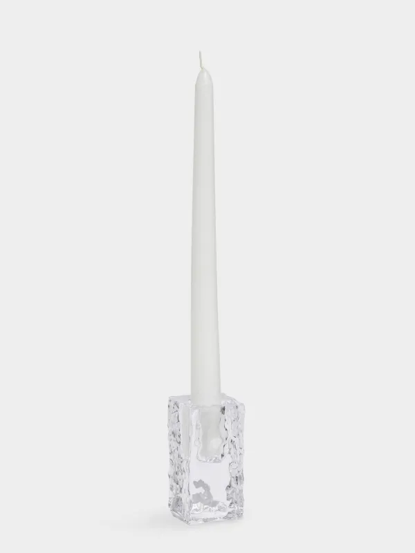 Подсвечник, 8 см, для тонкой свечи, стекло, Concave, image-3