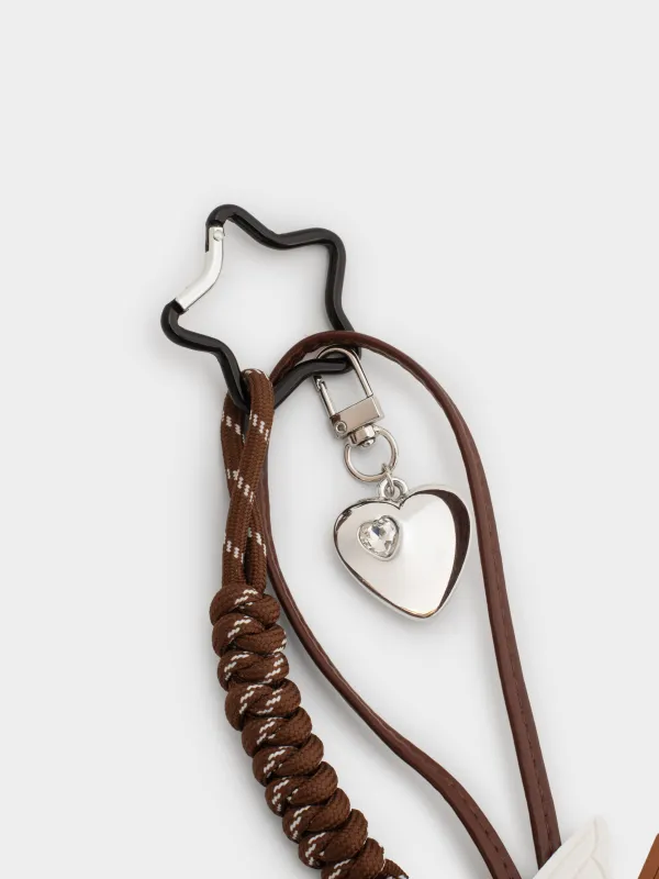 Брелок, 10 см, полиуретан/полиэстер/металл, коричневый, Пегас, Keychain toy, image-2