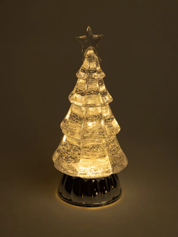 Снежный фонарь, 21 см, с подсветкой, Елка, Champagne style, image-5
