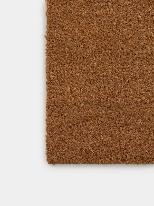 Коврик придверный, 40х80 см, кокос/ПВХ, коричневый, Basic, image-1