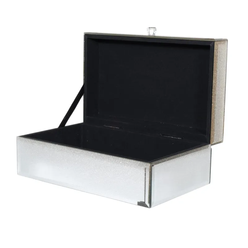 Шкатулка для украшений, 21х13 см, стекло, золотистый градиент, Actress, image-1