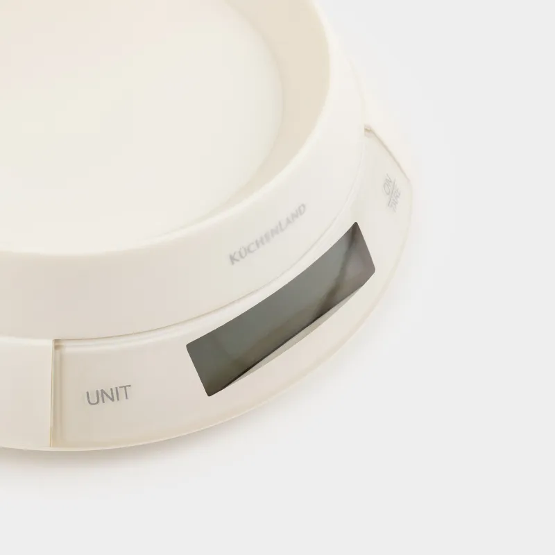 Весы кухонные, 21х13 см, электронные, с миской, пластик/сталь, молочно-золотистые, Classic gold, image-4