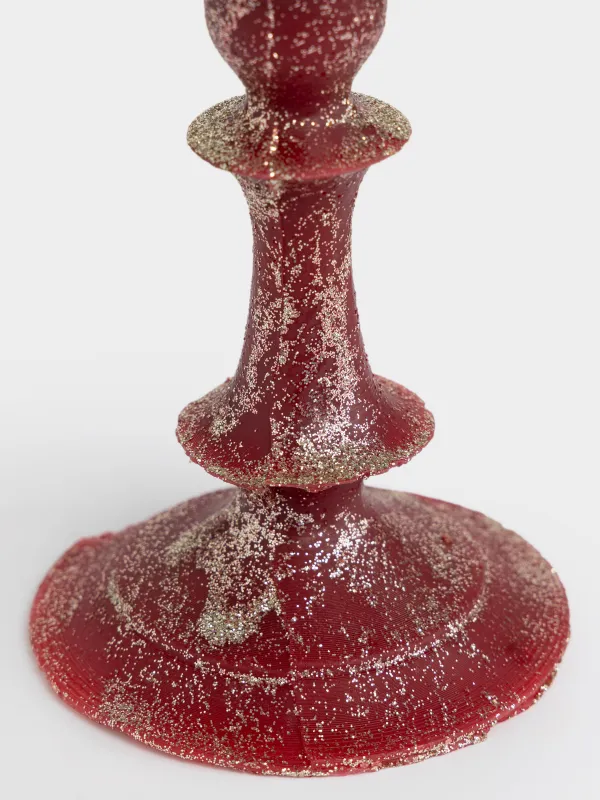 Свеча, 6х20 см, с блестками, Shape candle, image-2