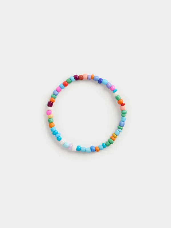 Браслет, 18/20 см, 3 шт, пластик/металл, микс, Смайлы и жемчуг, Pearl color, image-2