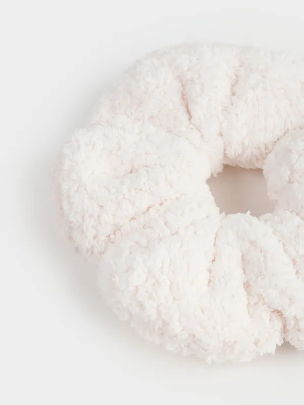 Резинка для волос, 13 см, флис, молочная, Ratine, image-2