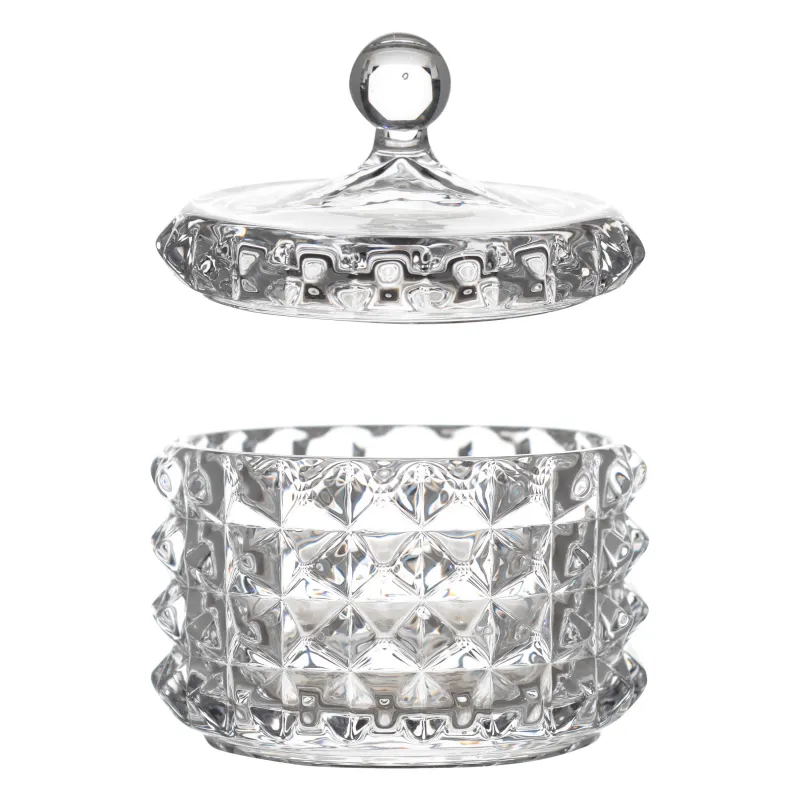 Конфетница, 10х11 см, с крышкой, стекло Р, Mosaic, image-1