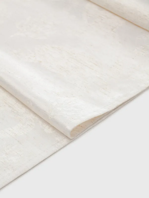 Дорожка настольная, 40x160 см, жаккард, полиэстер/лен, бежевая, Черепахи, Marine turtles, image-1