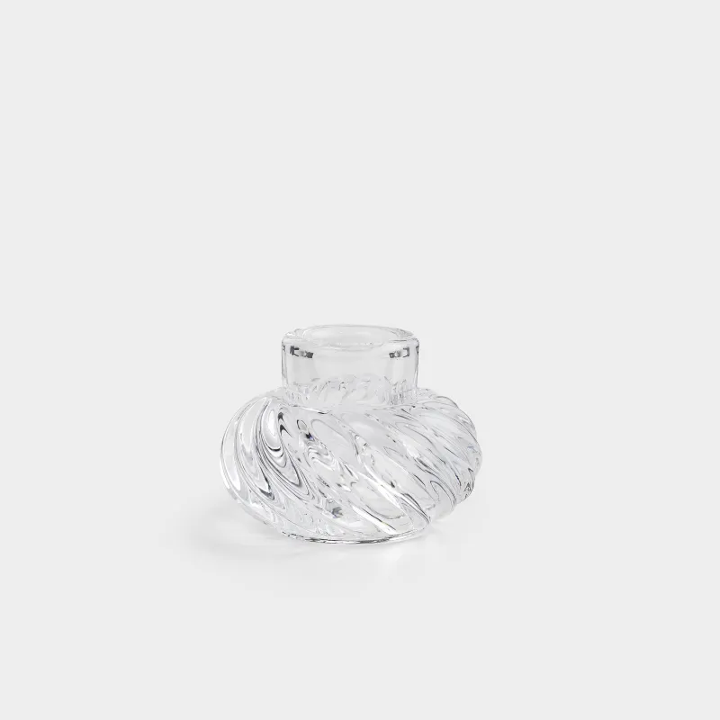 Подсвечник, 6x5 см, для тонкой свечи, стекло, Lombardy R