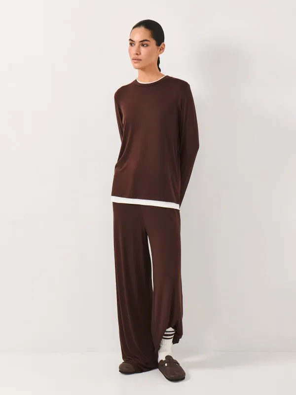 Брюки домашние, коричневые, Braith, image-0