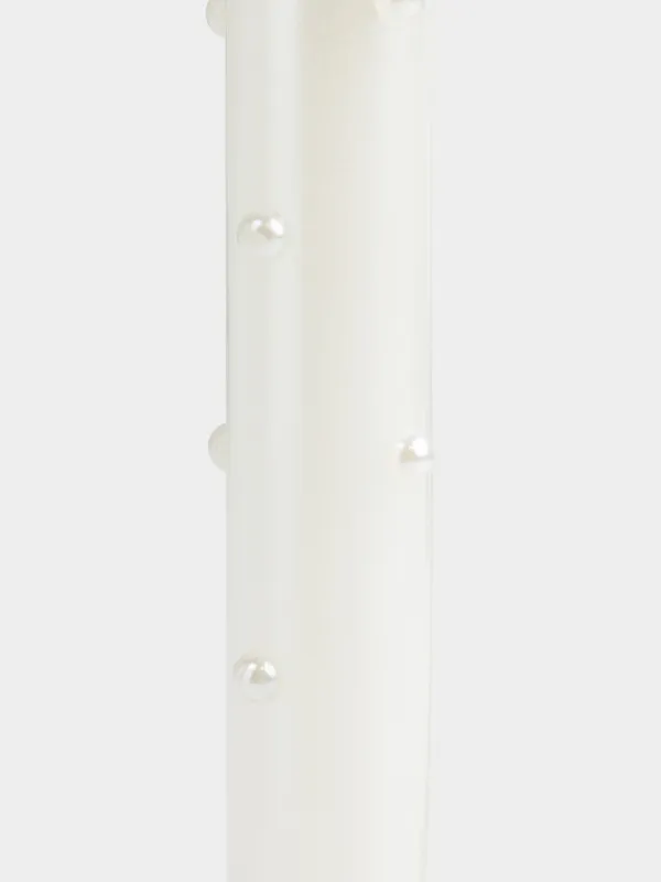 Свеча, 25 см, тонкая, молочная, Жемчуг, Pearl Antarctica, image-1