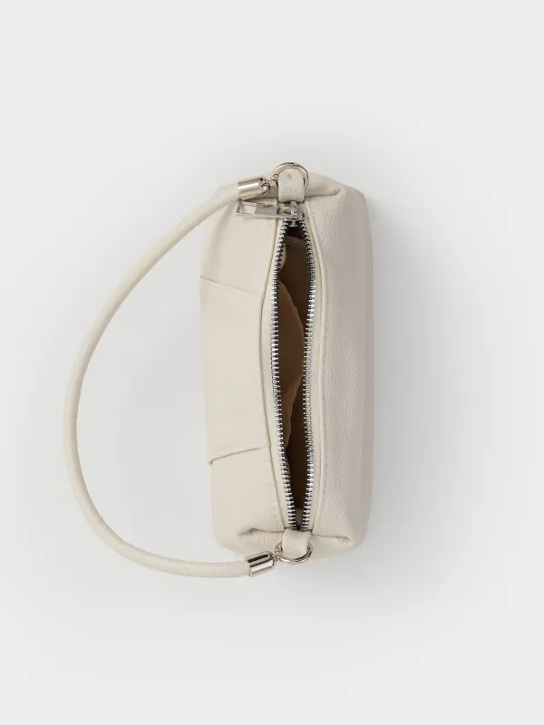 Сумка женская, 20х11 см, с ручкой, полиуретан, молочная, Memo, image-3