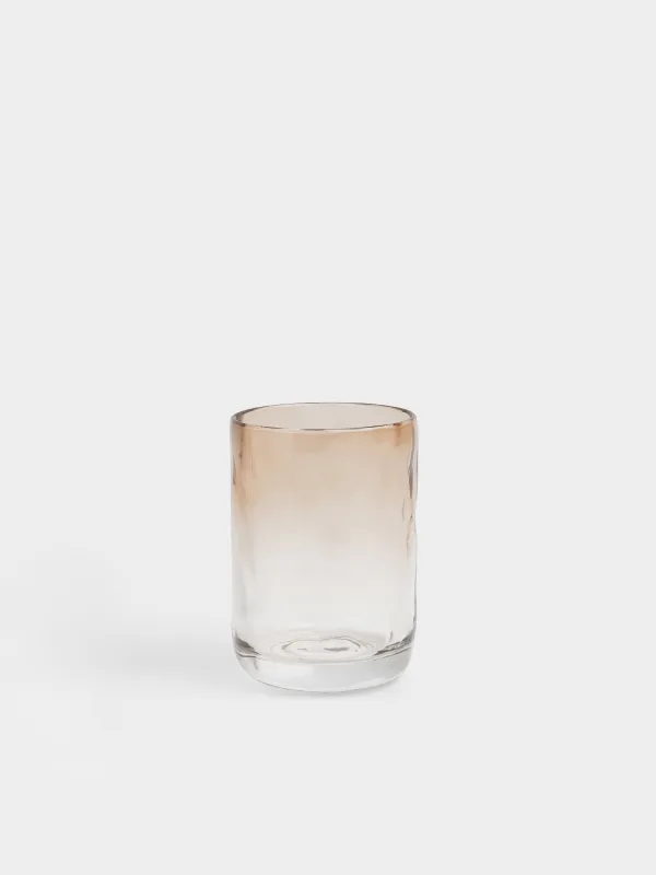 Стакан для ванной комнаты, 10 см, стекло, коричневый, Градиент, Rachas, image-0
