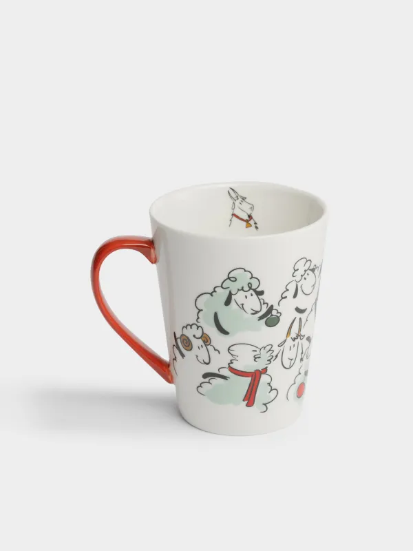 Кружка, 420 мл, Овечки и козочки, Christmas lamb, image-1