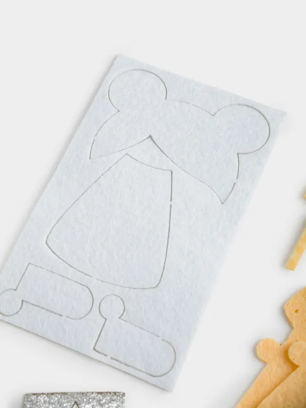 Набор для творчества, 13х11 см, рукоделие, фетр/хлопок, подвеска, Ангел, Creativity, image-4