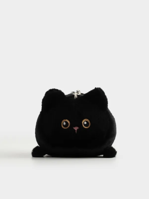 Брелок, 10 см, мягкий, заводной, полиэстер/металл, черный, Кот, Cat night, image-3