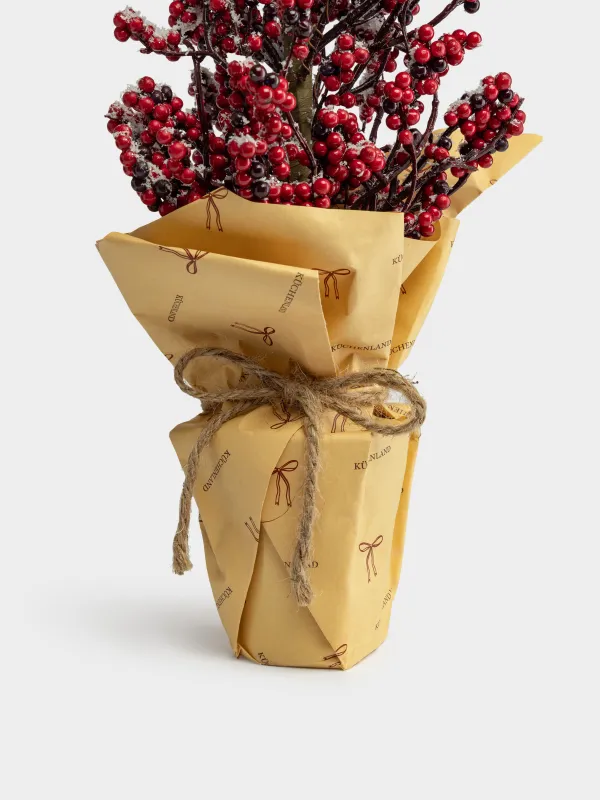 Дерево декоративное, 74 см, Красные ягоды, Red berry, image-2