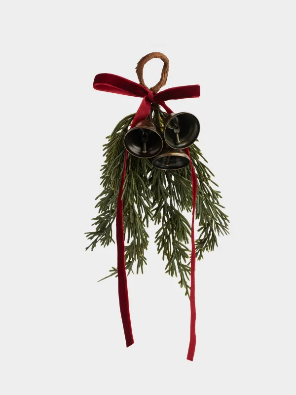 Кольцо для салфеток, 5 см, пластик/металл, Ель с колокольчиками, Conifer bell, image-1