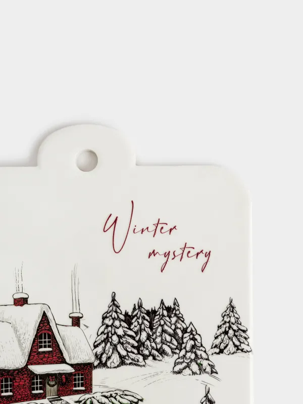 Подставка под горячее, 16х19 см, Дом в лесу, Forest house, image-1
