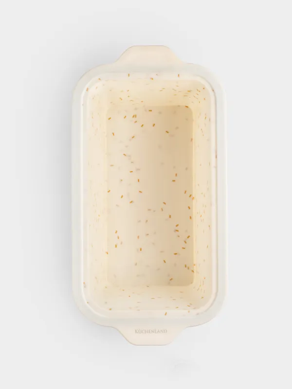 Форма для выпечки, 28х14 см, силикон/сталь, прямоугольная, молочная, в крапинку, Bakery speckled, image-6