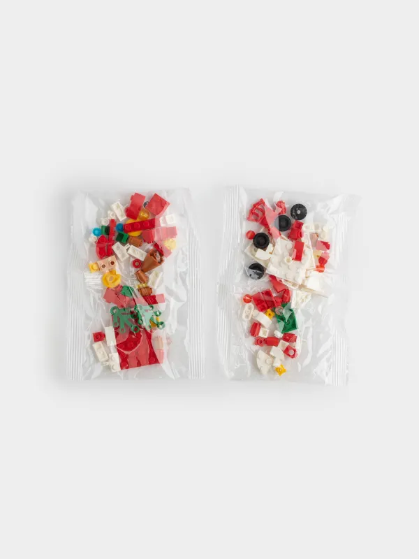 Конструктор, 10х8 см, 108 деталей, пластик, цветной, Рождественский прилавок, Hobby kids, image-2