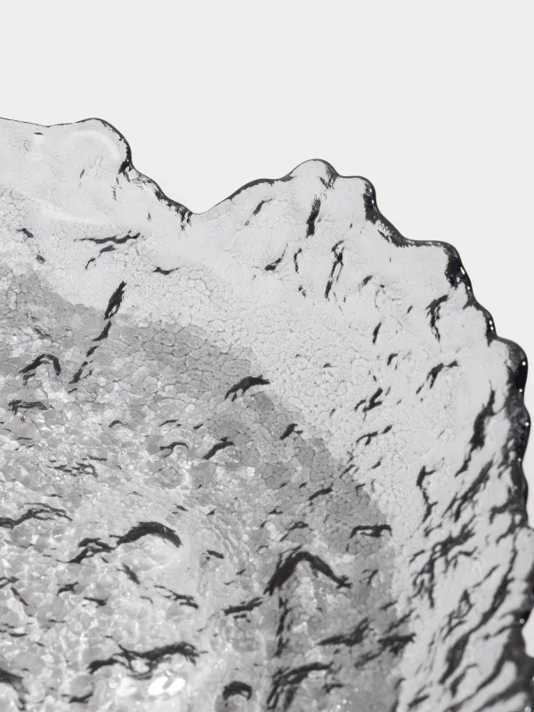 Блюдо, 25х3 см, стекло, серое, Nautilus color, image-4